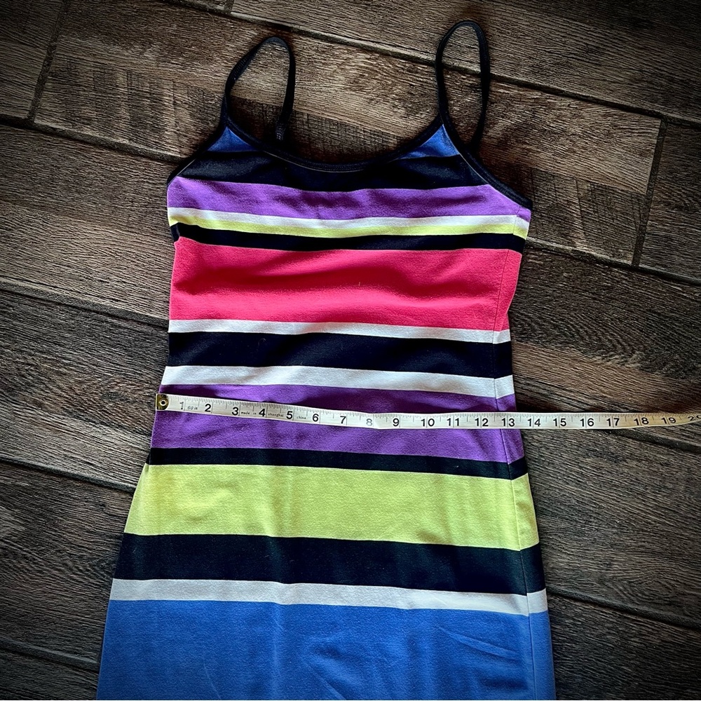 Rue 21 bright stripes stretchy beach maxi Dress M - Picture 4 of 6
